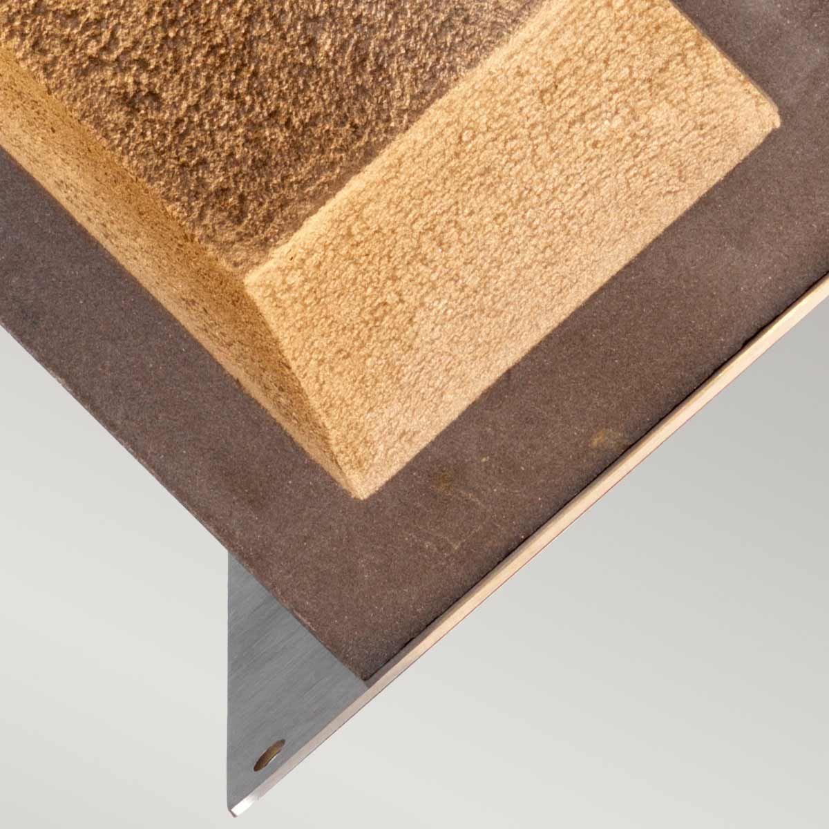 Elstead Parkstone LED Bollard 400mm - Basalt Stone & Stainless Steel