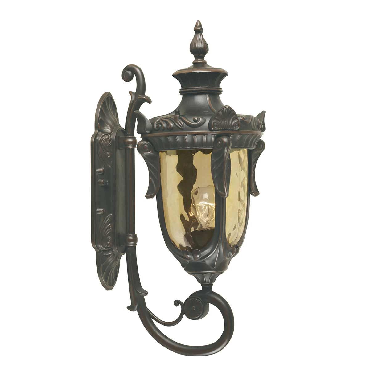 Elstead Philadelphia Single Medium Wall Up Lantern - Old Bronze