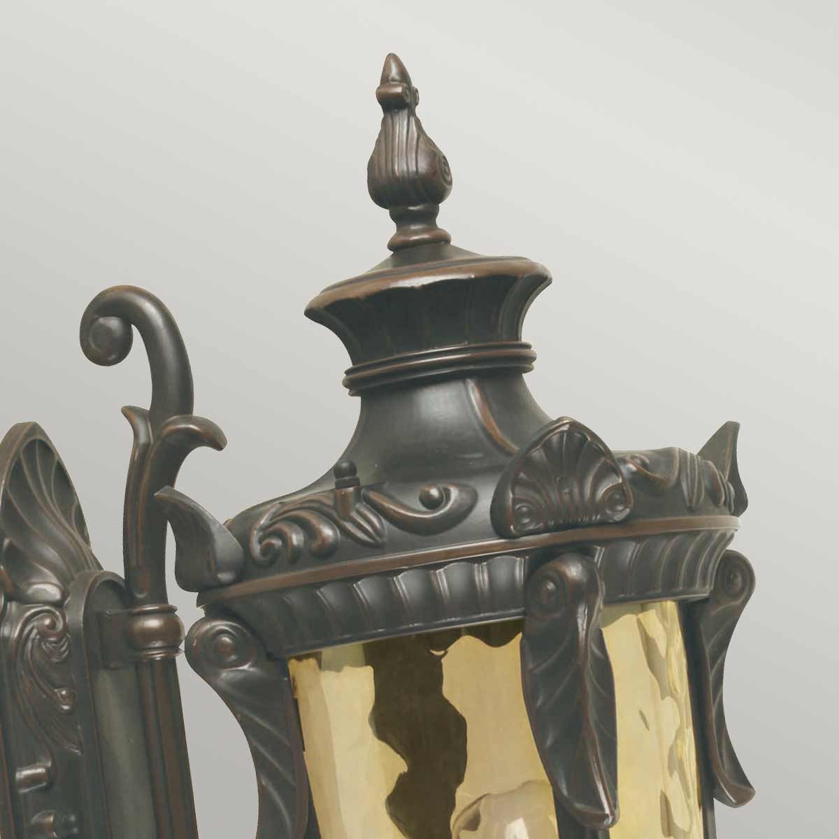 Elstead Philadelphia Single Medium Wall Up Lantern - Old Bronze