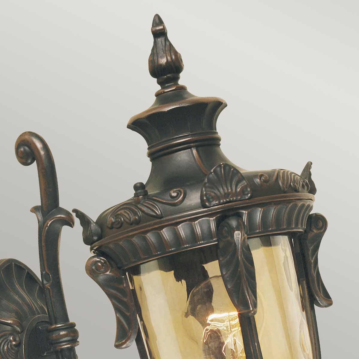 Elstead Philadelphia Single Small Wall Up Lantern - Old Bronze