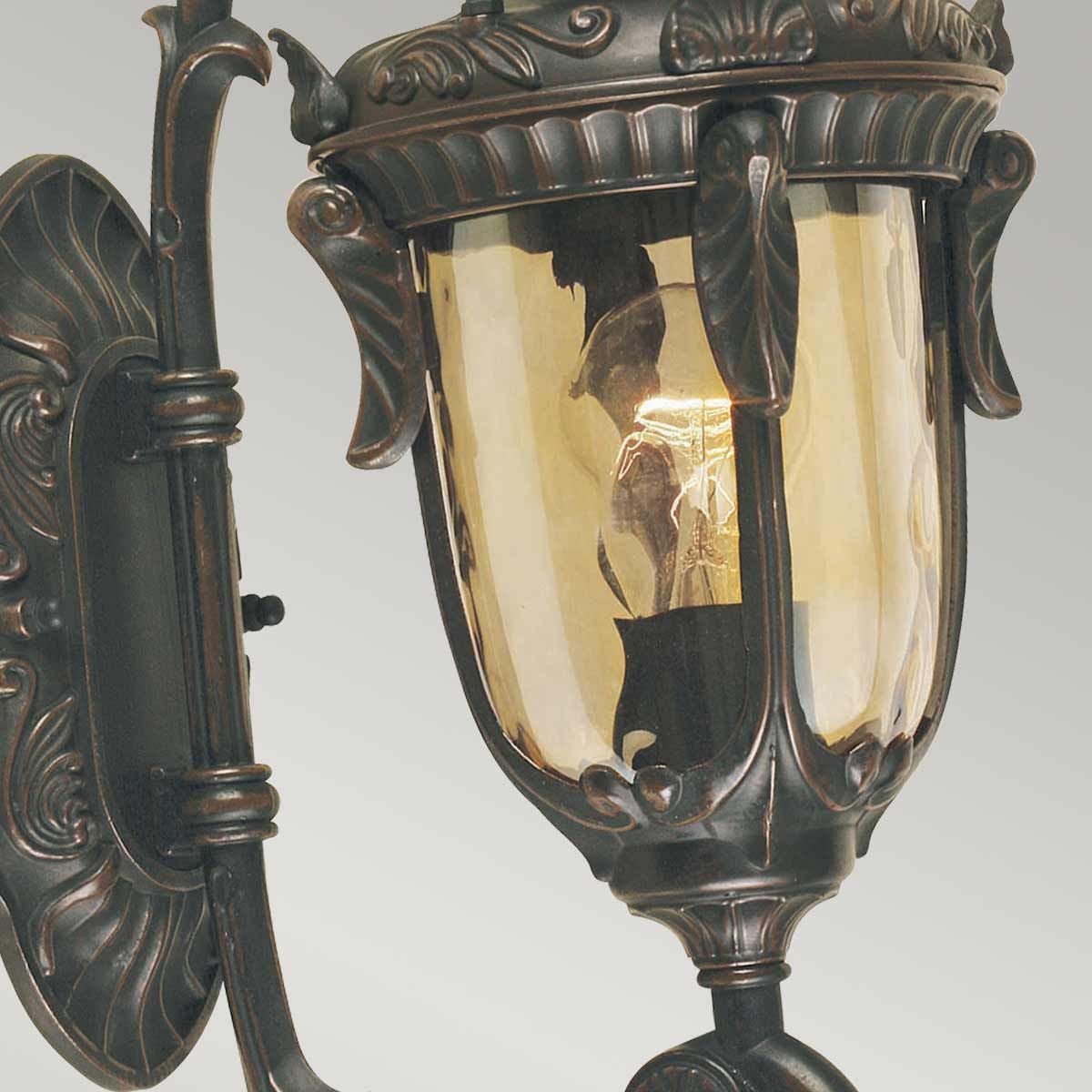 Elstead Philadelphia Single Small Wall Up Lantern - Old Bronze