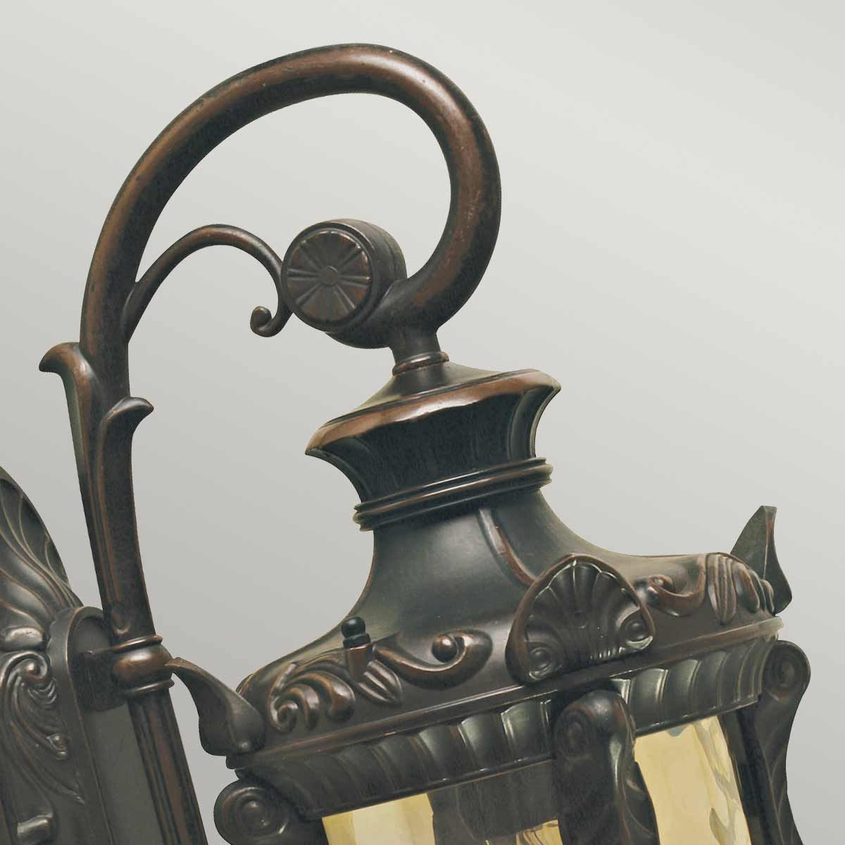 Elstead Philadelphia Single Medium Wall Down Lantern - Old Bronze
