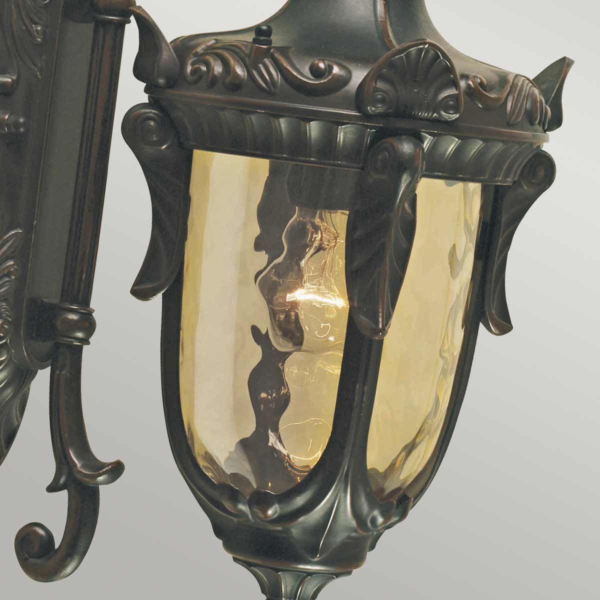 Elstead Philadelphia Single Medium Wall Down Lantern - Old Bronze