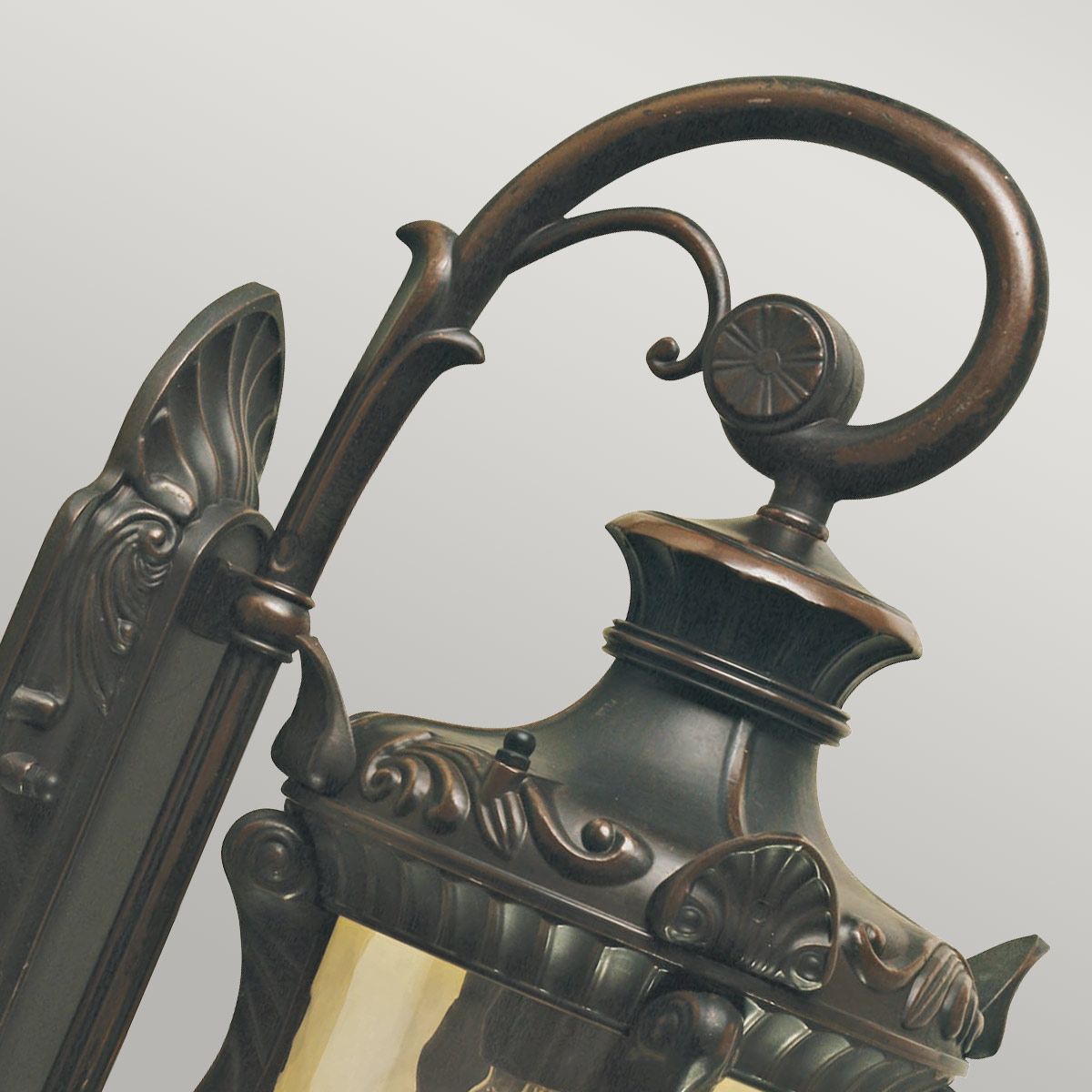 Elstead Philadelphia Single Small Wall Down Lantern - Old Bronze