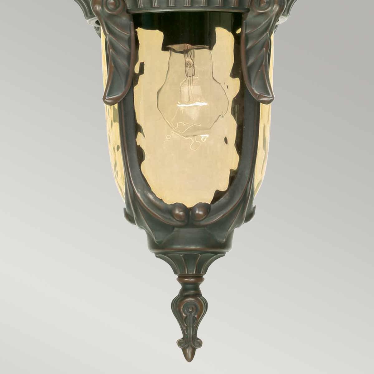 Elstead Philadelphia Single Medium Chain Lantern - Old Bronze