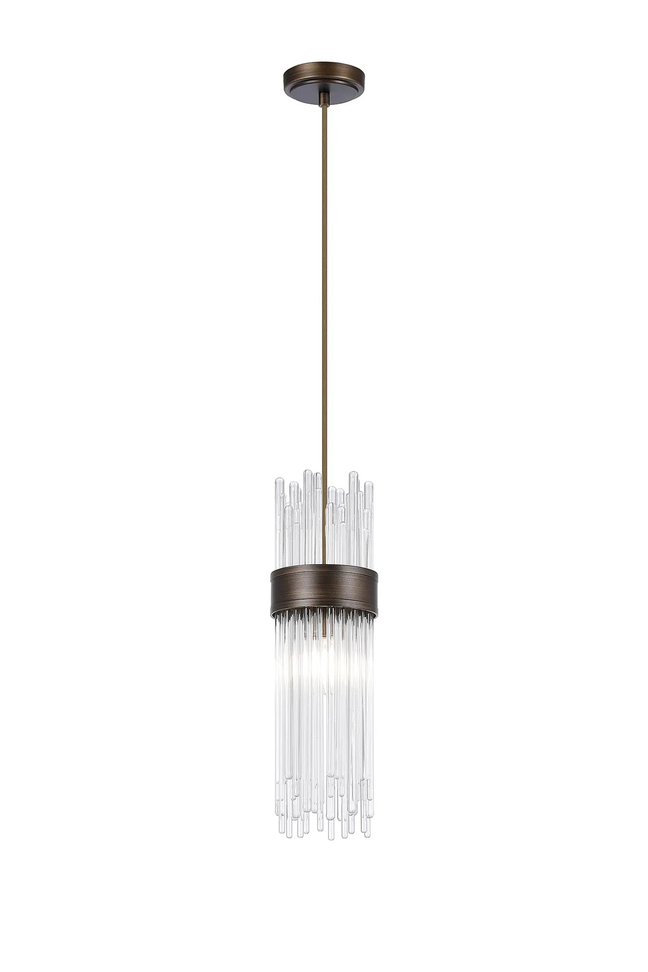 Portsea Single Pendant IP44 - Bronze & Clear Glass