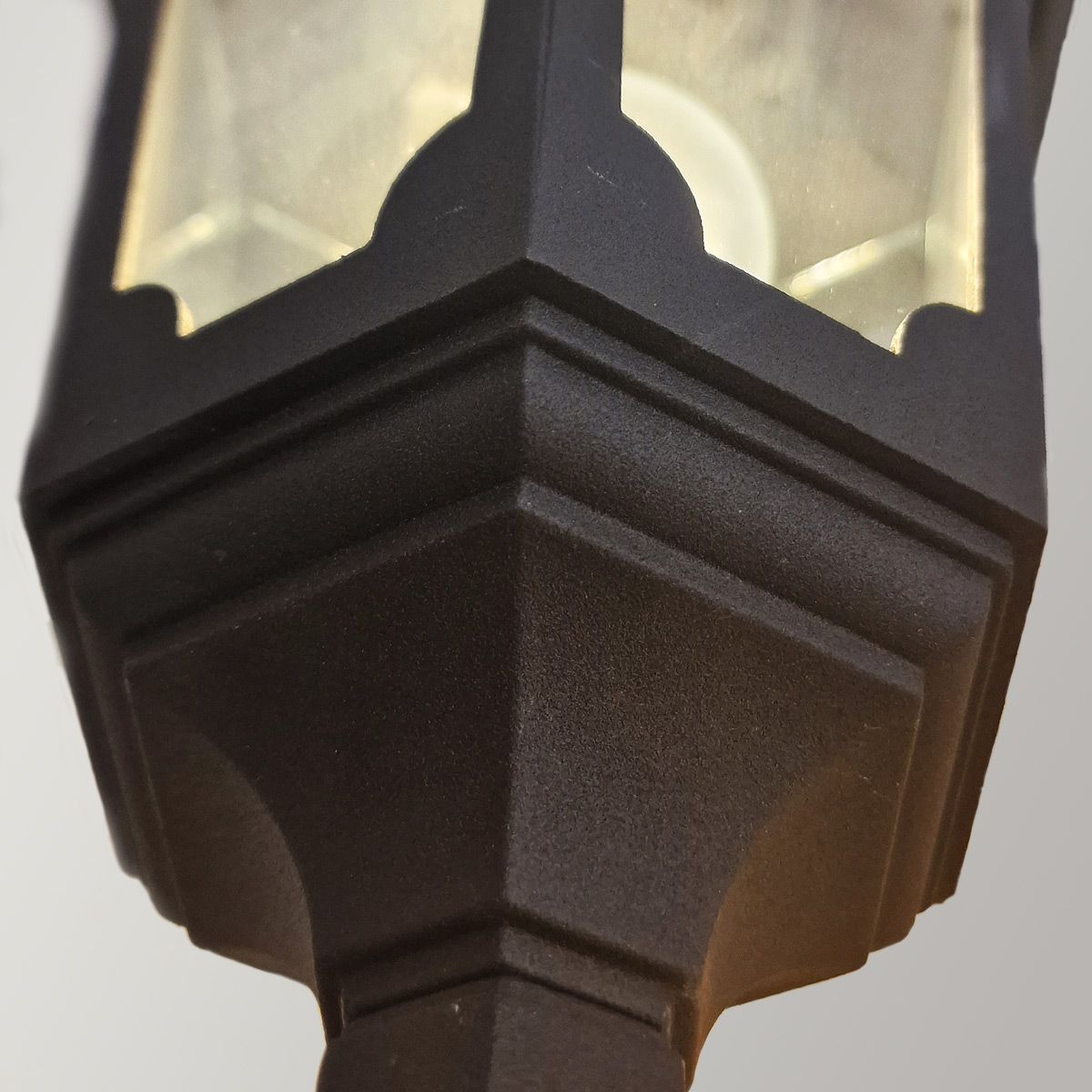 Elstead Parish Single Up Wall Lantern - Black
