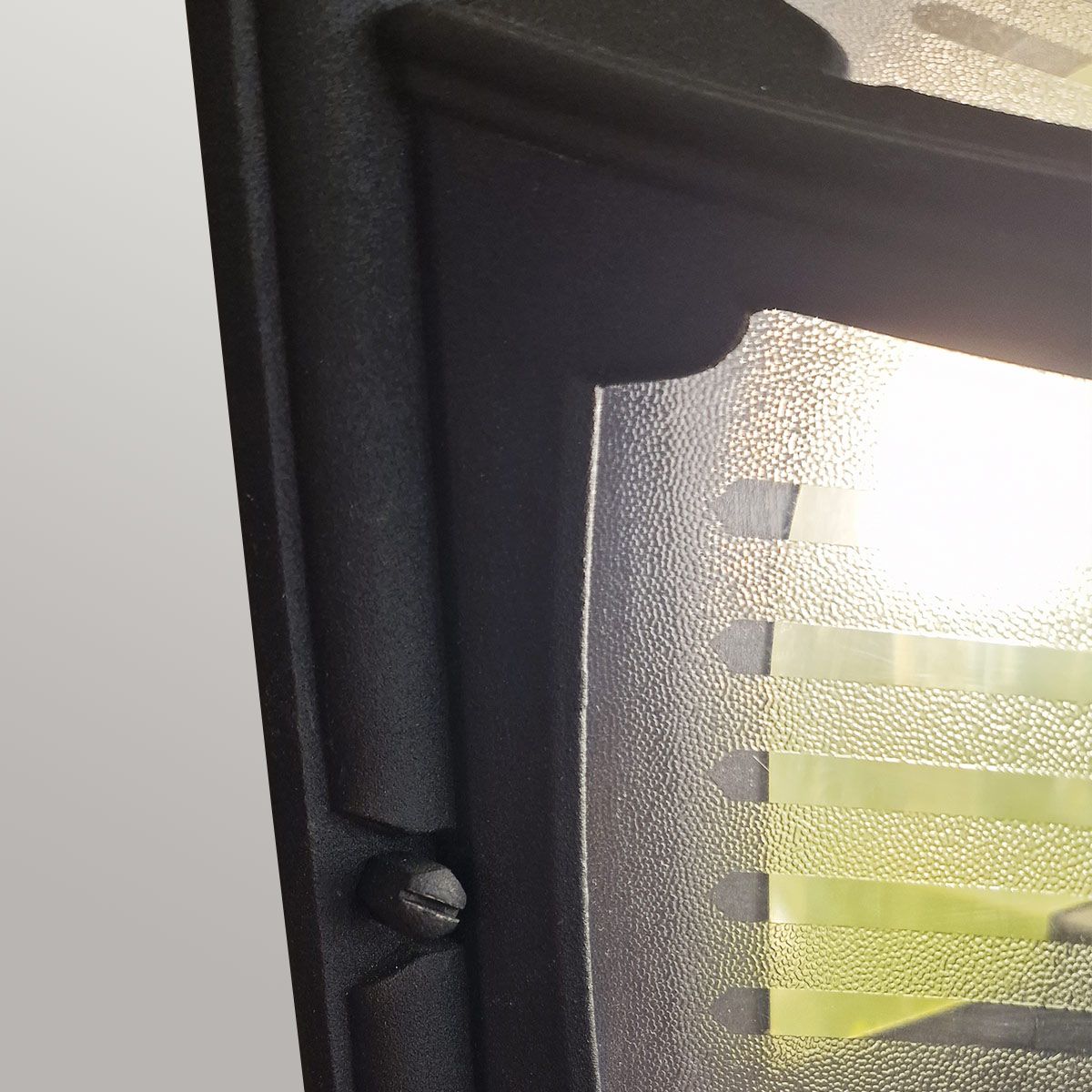 Elstead Parish Single Flush Lantern - Black