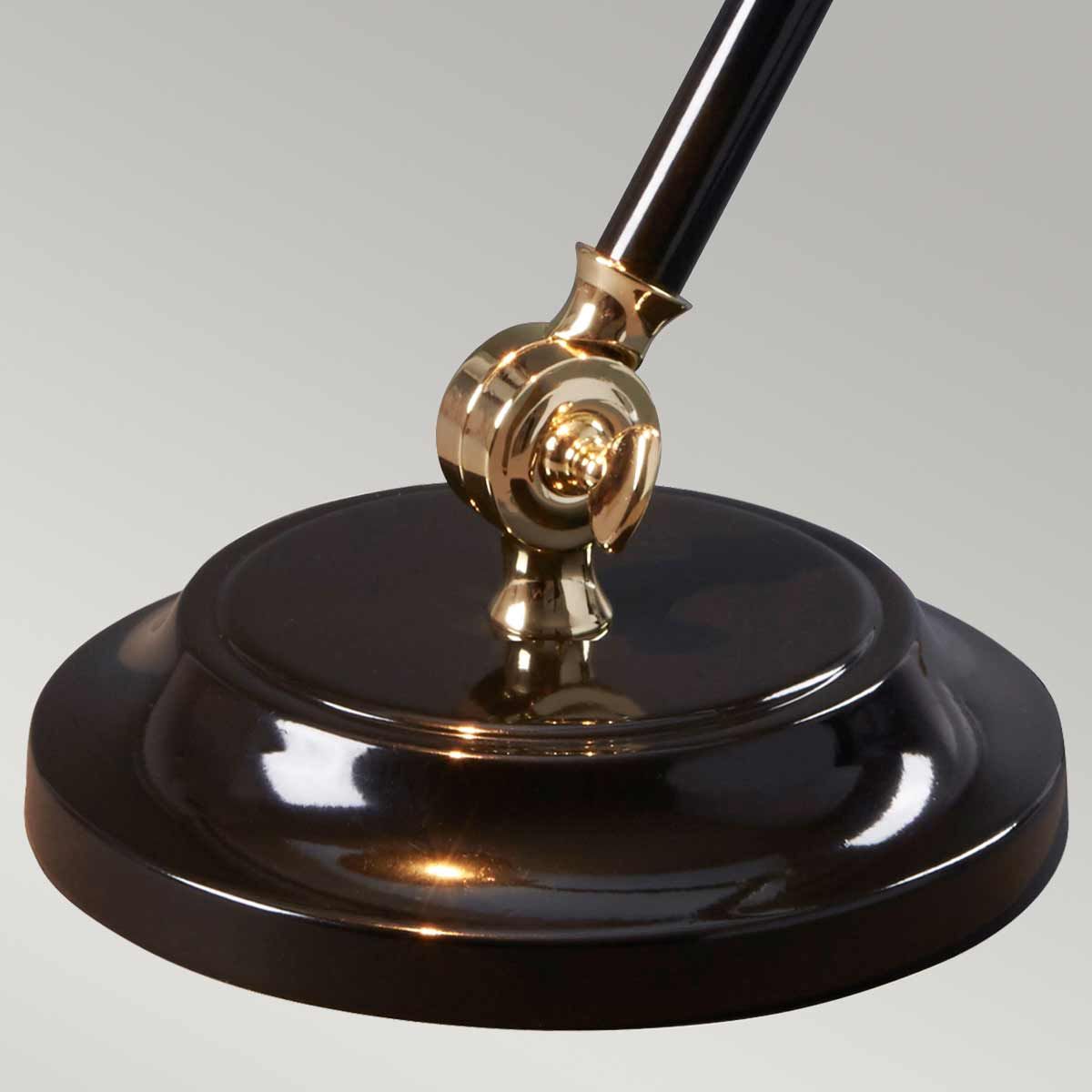 Elstead Provence Element Single Mini Table Lamp - Black & Polished Brass