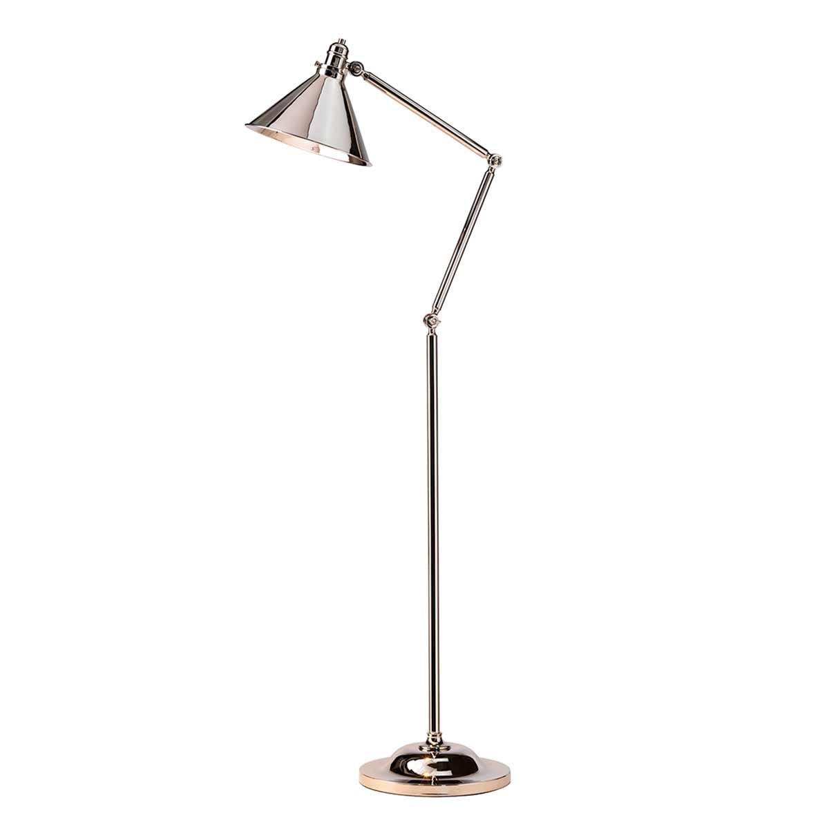 Elstead Provence Single Floor Lamp - Polished Nickel