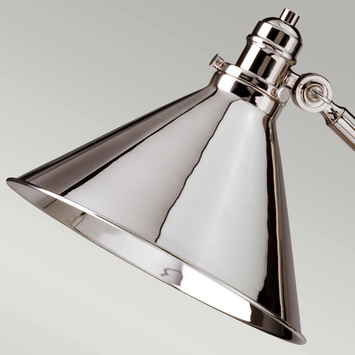 Elstead Provence Single Floor Lamp - Polished Nickel