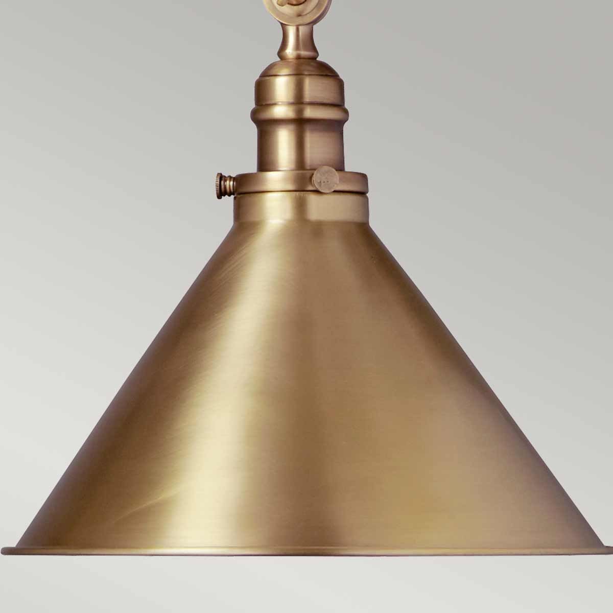Elstead Provence Single Wall Light/Pendant - Aged Brass