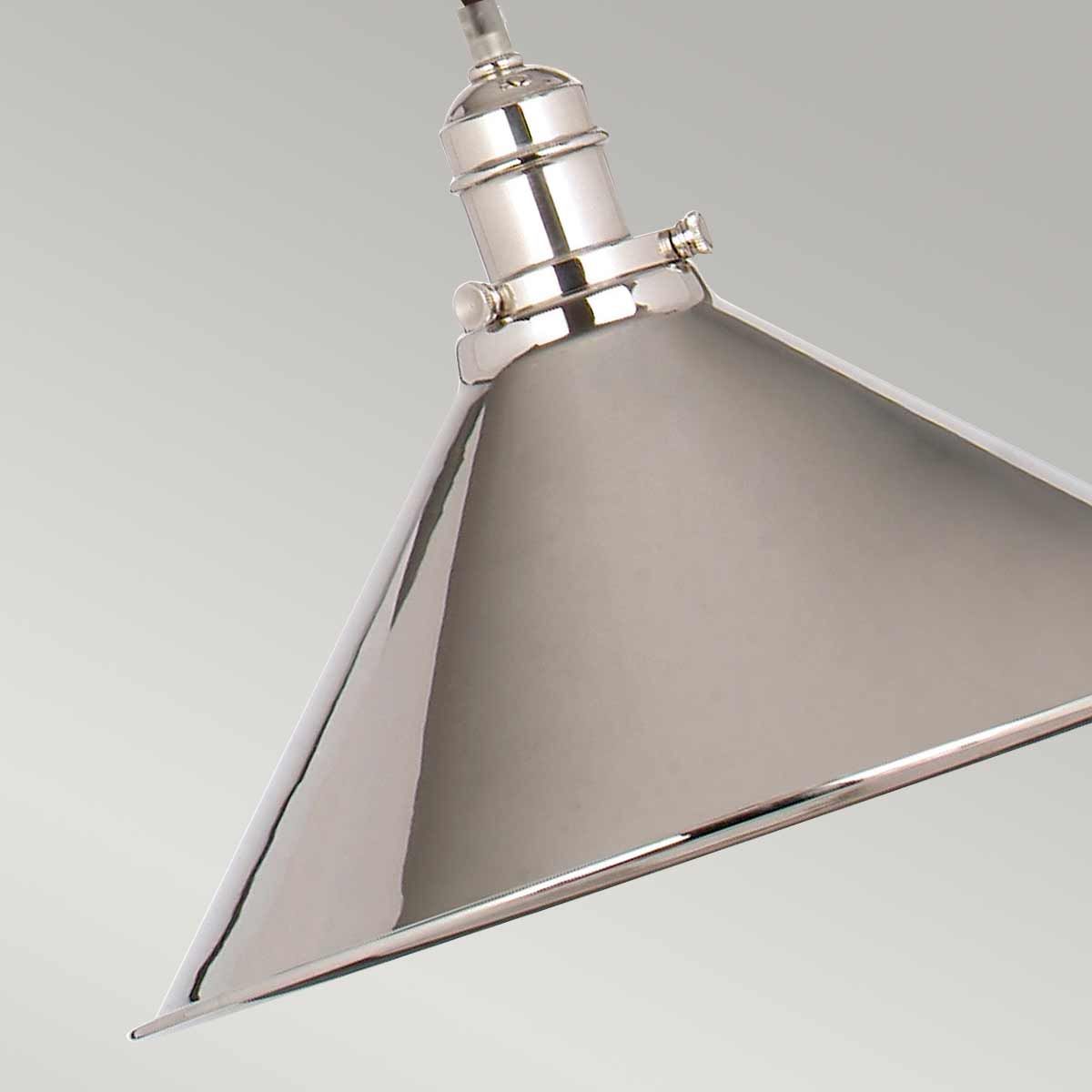 Elstead Provence Single Rise and Fall Pendant - Polished Nickel