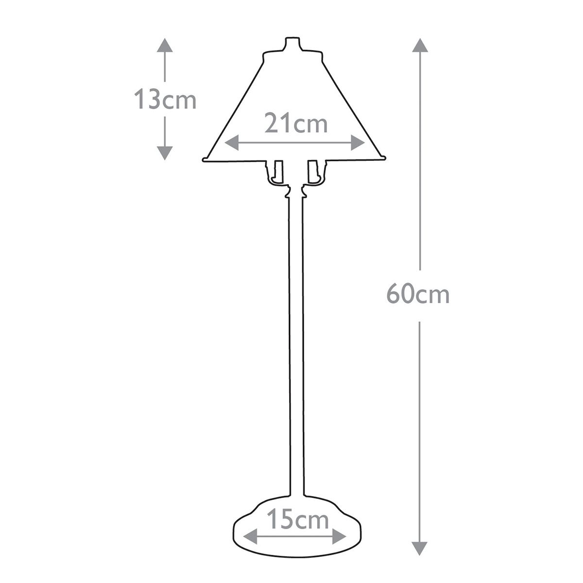 Elstead Provence Single Stick Lamp - Polished Nickel
