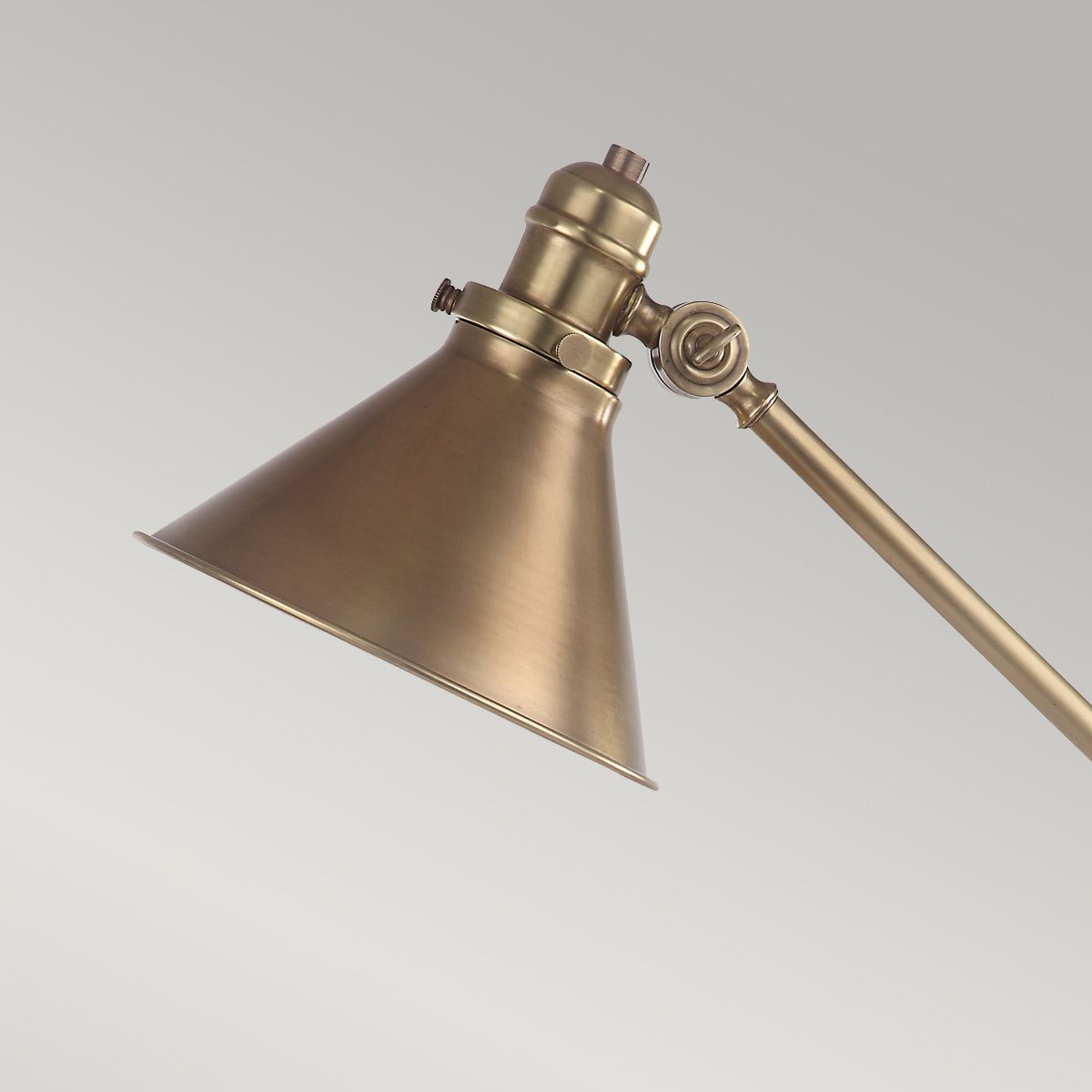 Elstead Provence Single Table Lamp - Aged Brass
