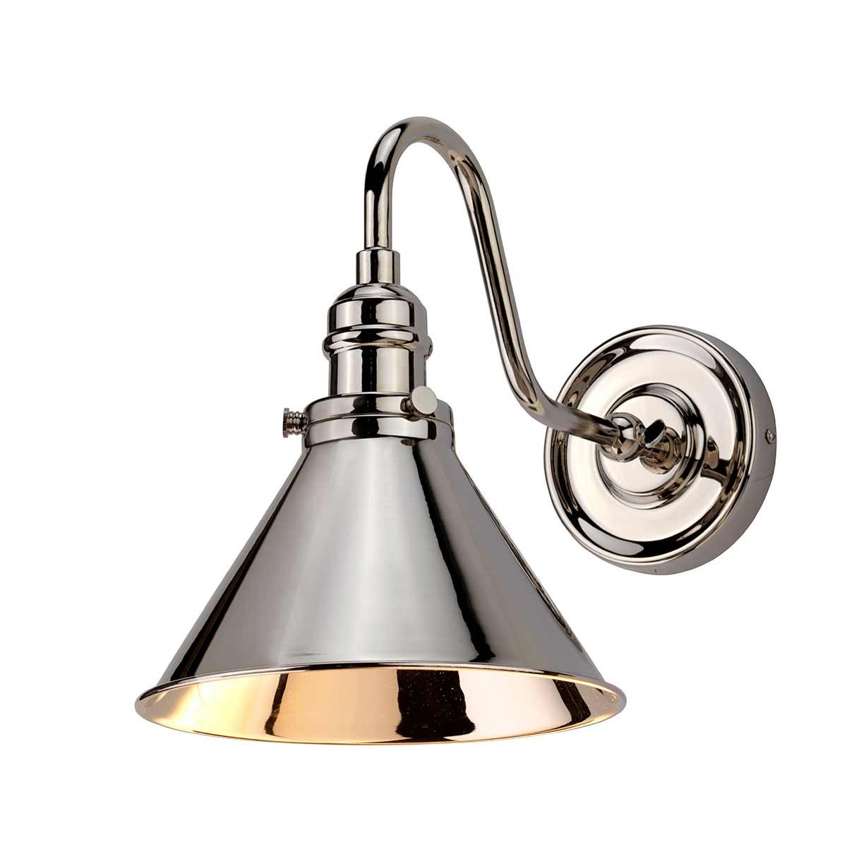 Elstead Provence Single Wall Light - Polished Nickel