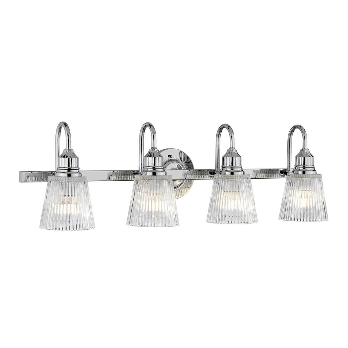 Quintiesse Addison 4 Light Bathroom Wall Light - Polished Chrome