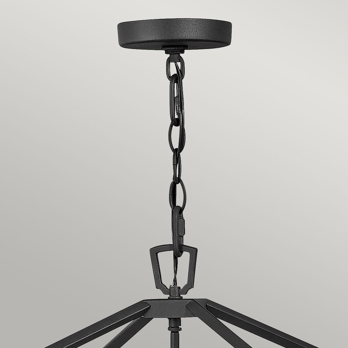 Quintiesse Alford Place 4 Light Outdoor Pendant - Museum Black