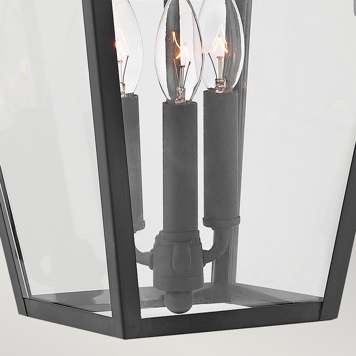 Quintiesse Alford Place 3 Light Large Wall Lantern - Museum Black