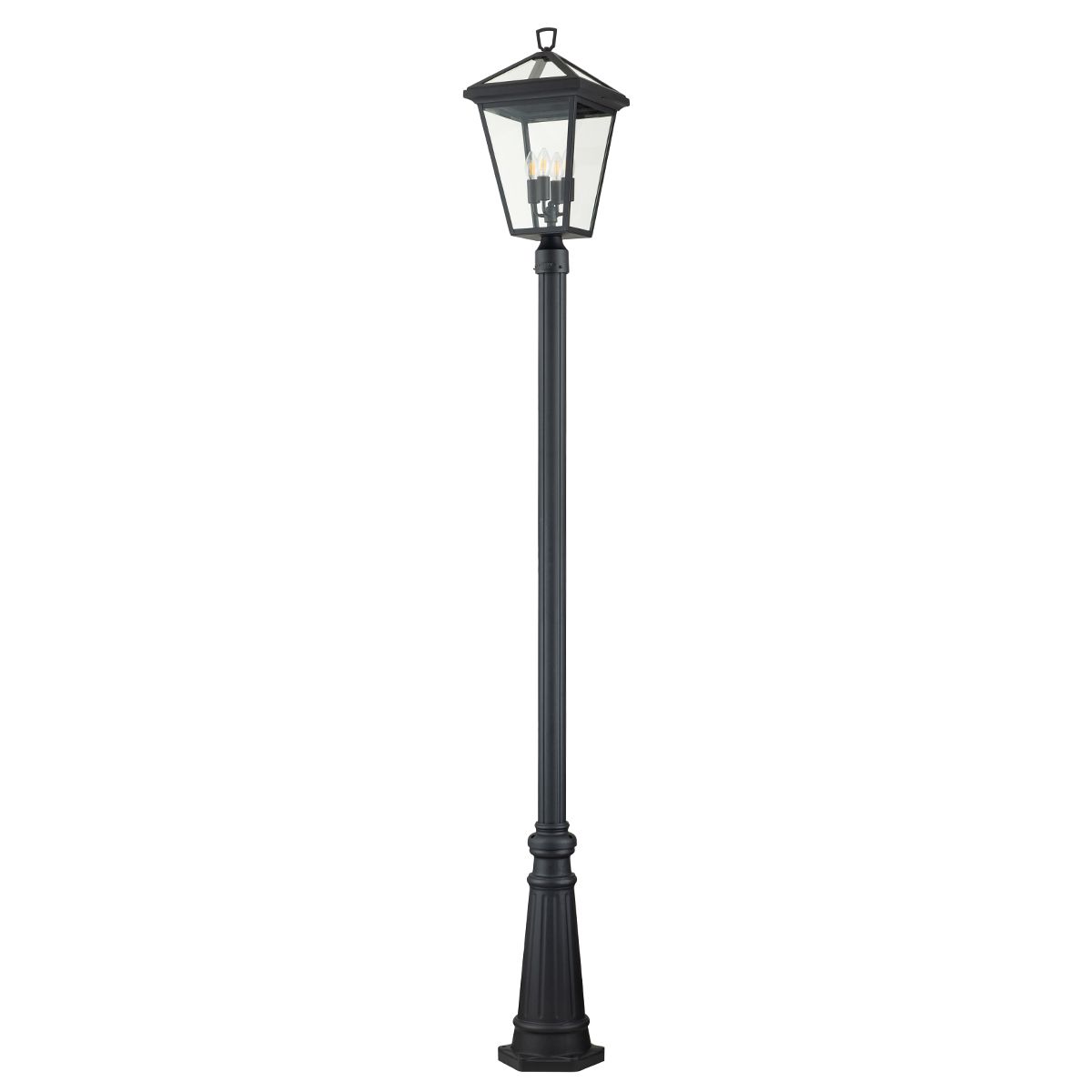Quintiesse Alford Place 4 Light Lamp Post - Museum Black