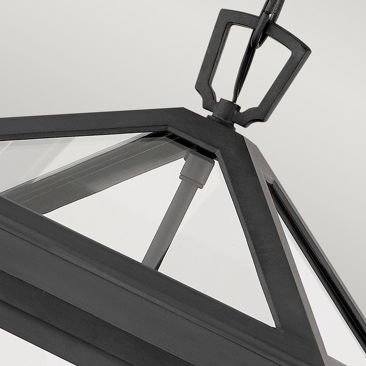 Quintiesse Alford Place 3 Light Large Chain Lantern - Museum Black