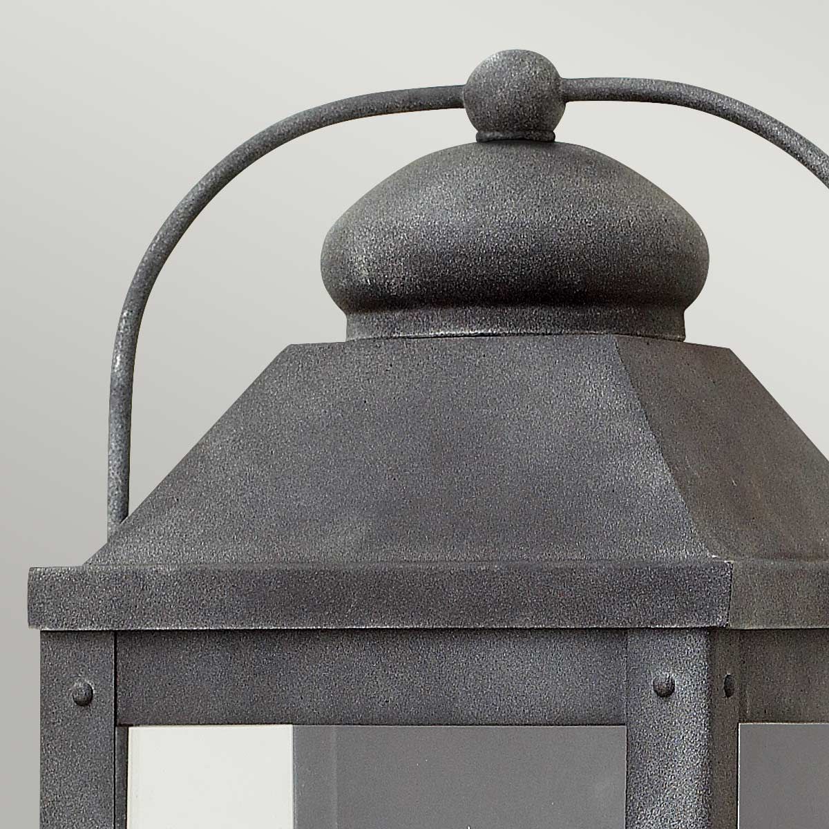 Quintiesse Anchorage 2 Light Wall Lantern - Aged Zinc