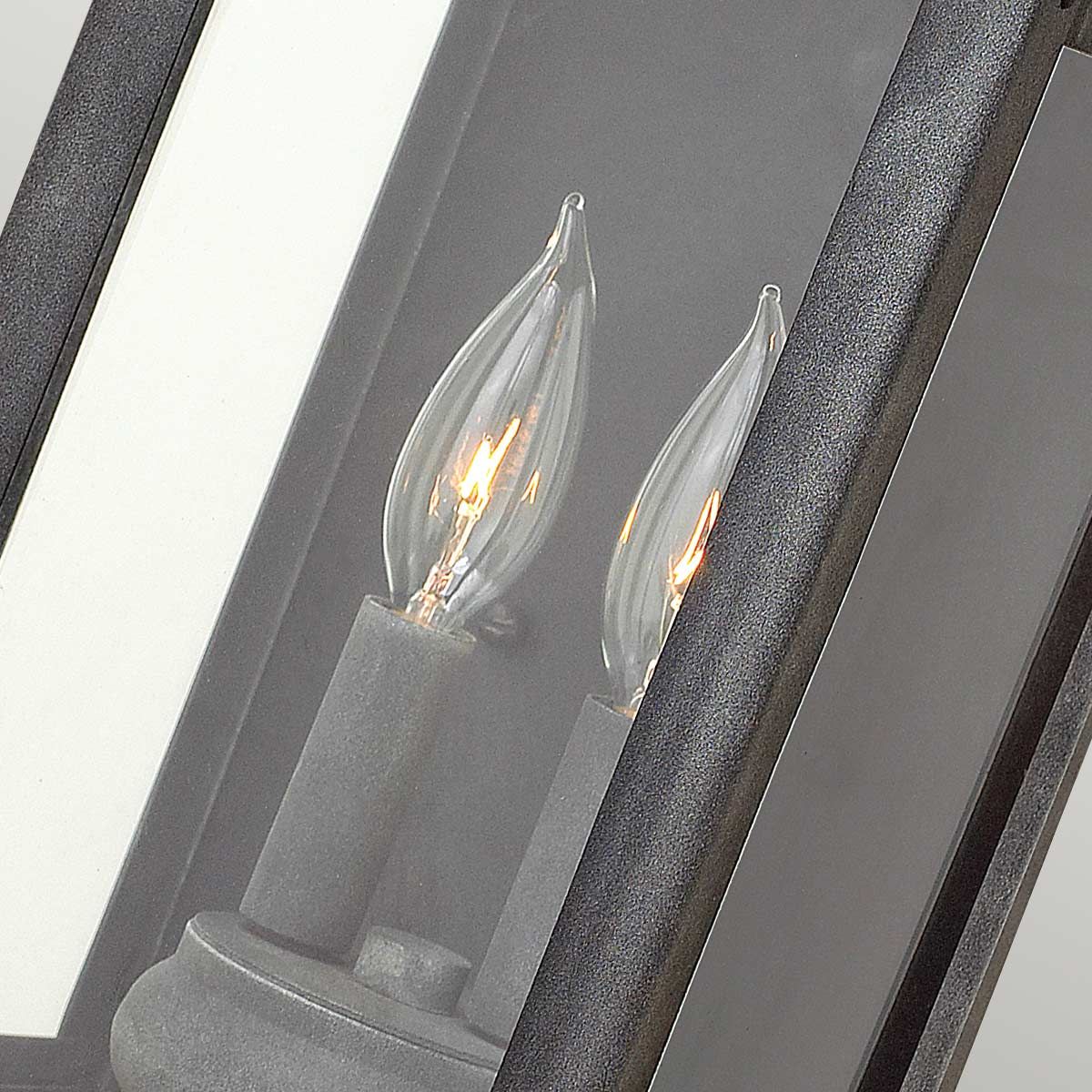 Quintiesse Anchorage 2 Light Wall Lantern - Aged Zinc