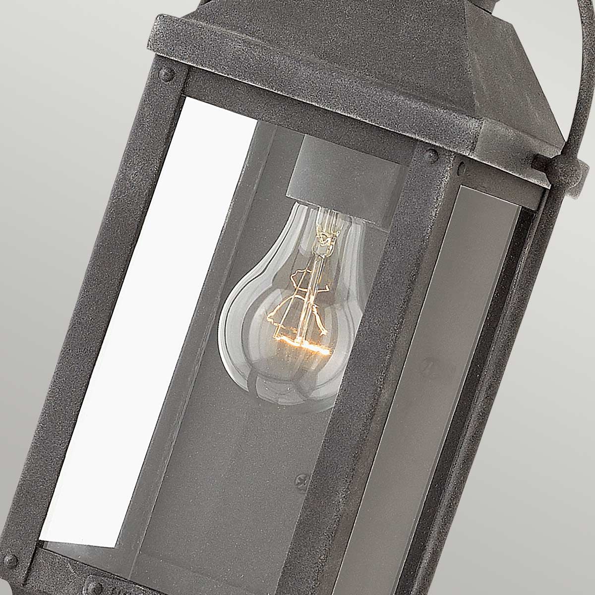 Quintiesse Anchorage Single Wall Lantern - Aged Zinc
