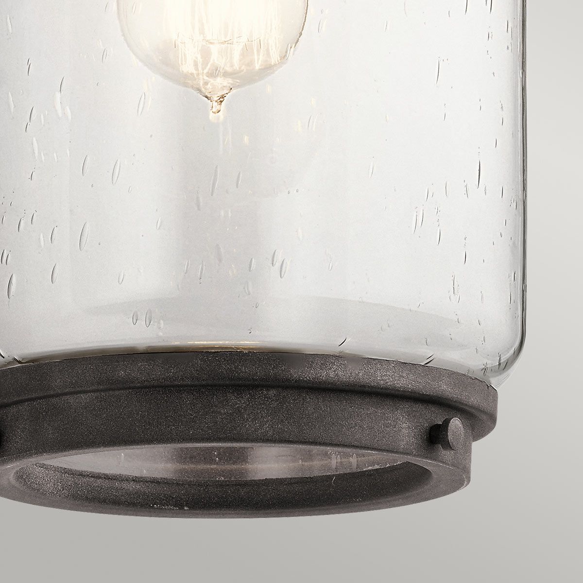 Quintiesse Andover Single Large Wall Lantern - Weathered Zinc