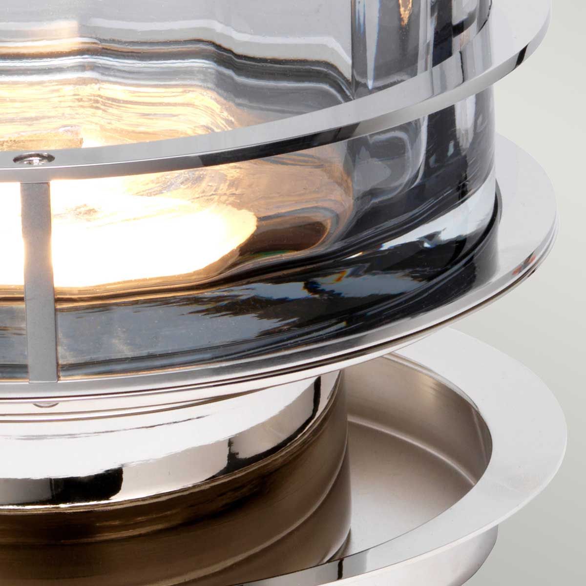 Quintiesse Arno Single Table Lamp - Smoke - Polished Nickel