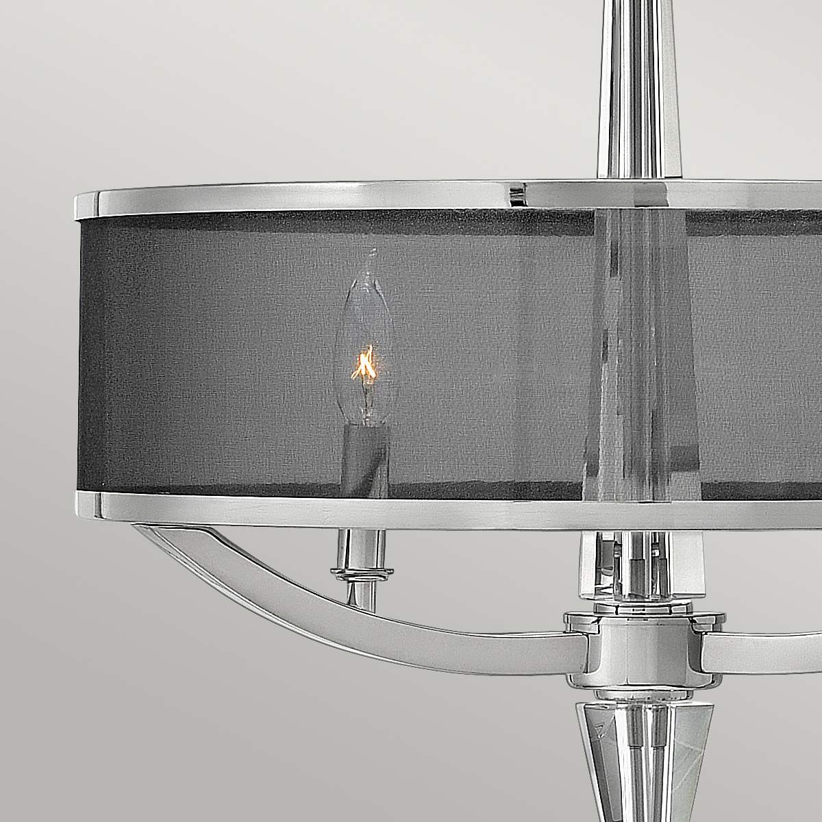 Quintiesse Ascher 3 Light Pendant - Polished Nickel