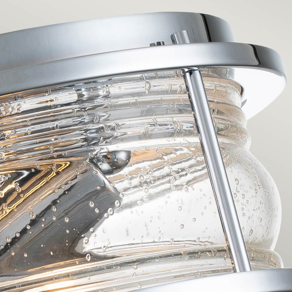 Quintiesse Ashland Bay 2 Light Bathroom Flush Fitting - Chrome