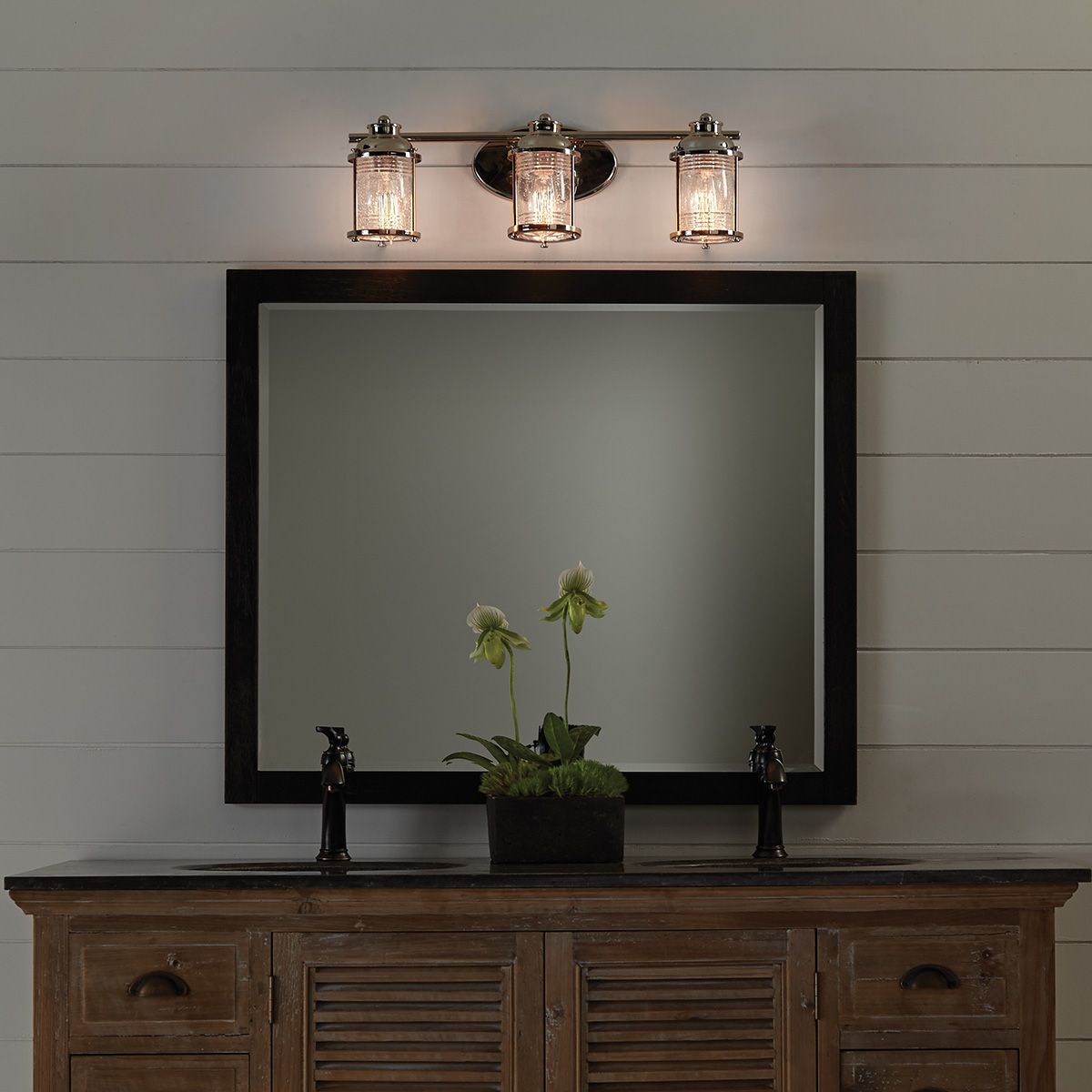 Quintiesse Ashland Bay 3 Light Bathroom Wall Light - Chrome