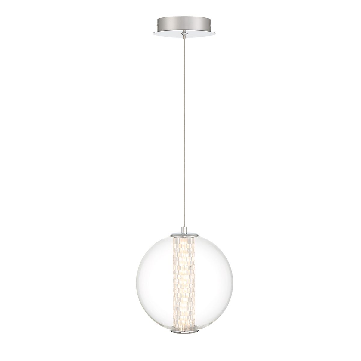 Quintiesse Atomo 1 Light Adjustable Pendant - Polished Chrome