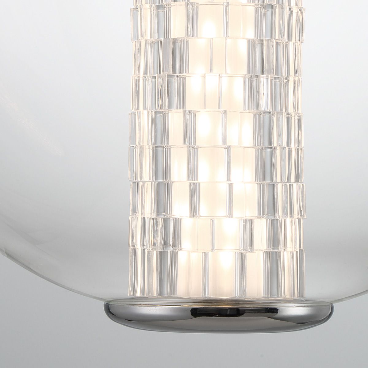 Quintiesse Atomo 1 Light Adjustable Pendant - Polished Chrome