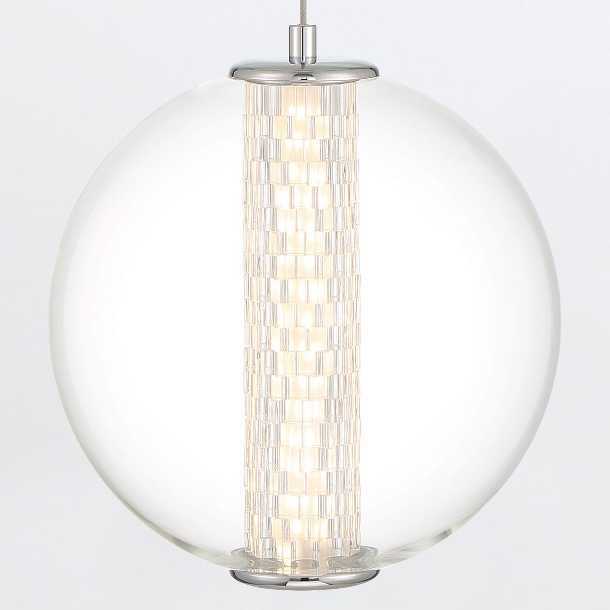 Quintiesse Atomo 1 Light Adjustable Pendant - Polished Chrome