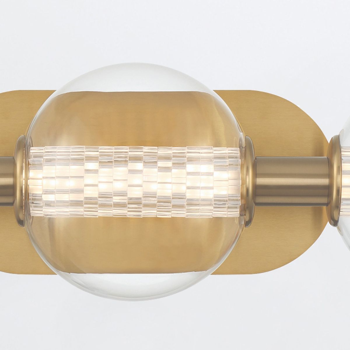 Quintiesse Atomo 3 Light Wall Light - Gold