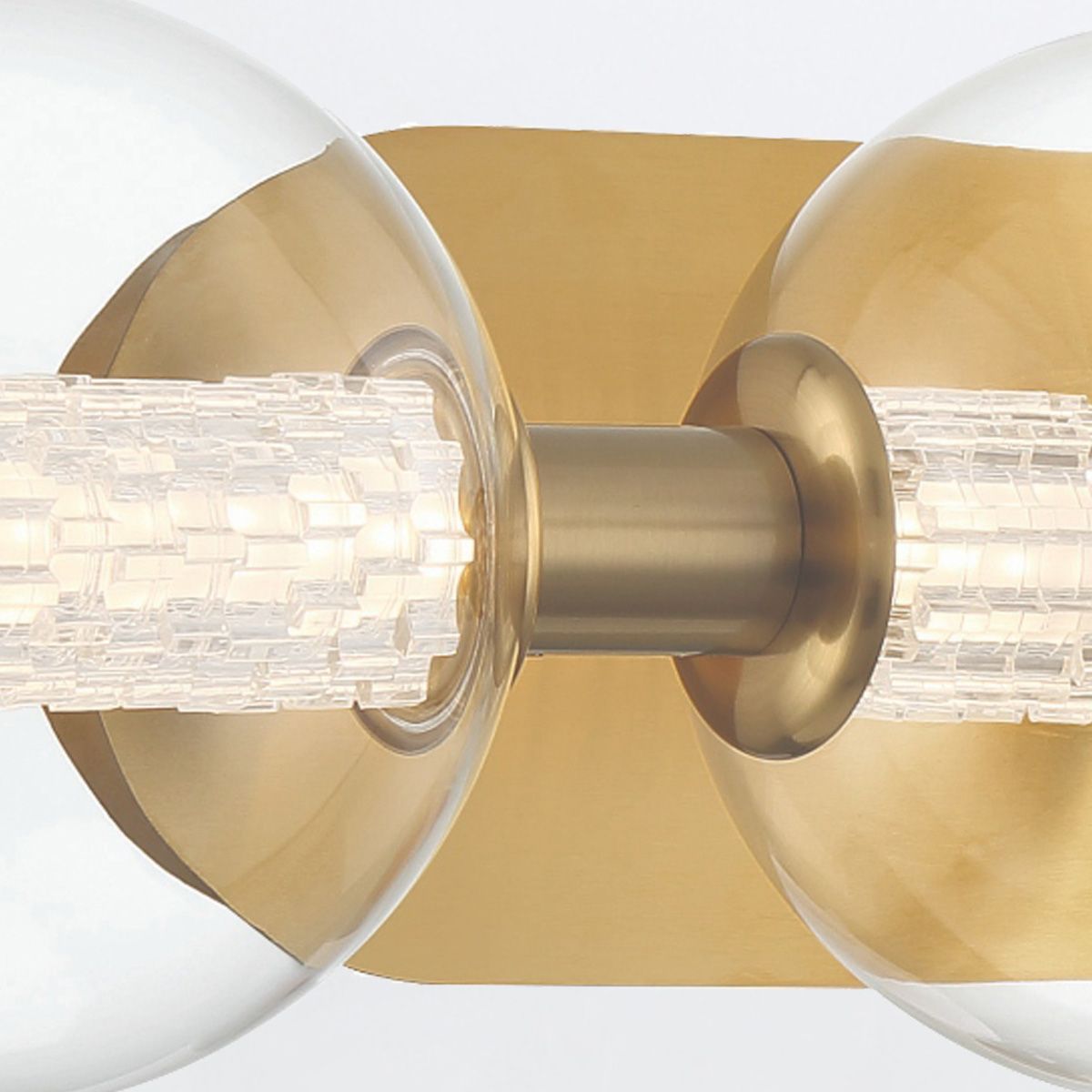 Quintiesse Atomo 3 Light Wall Light - Gold