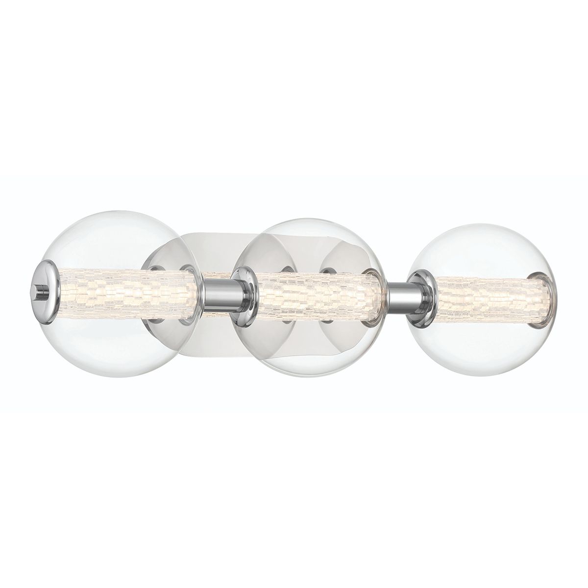 Quintiesse Atomo 3 Light Wall Light - Polished Chrome