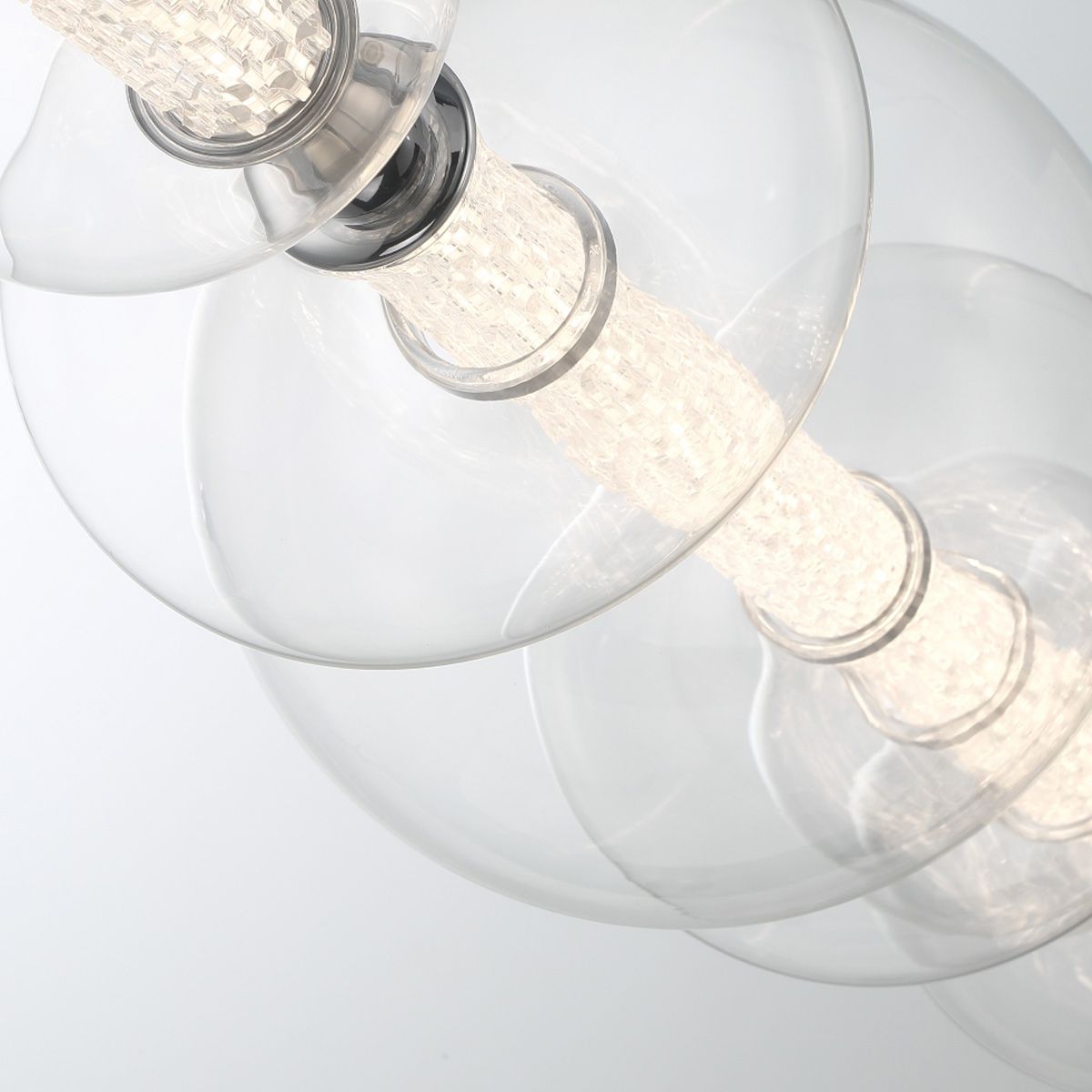 Quintiesse Atomo 7 Light Linear Pendant - Polished Chrome