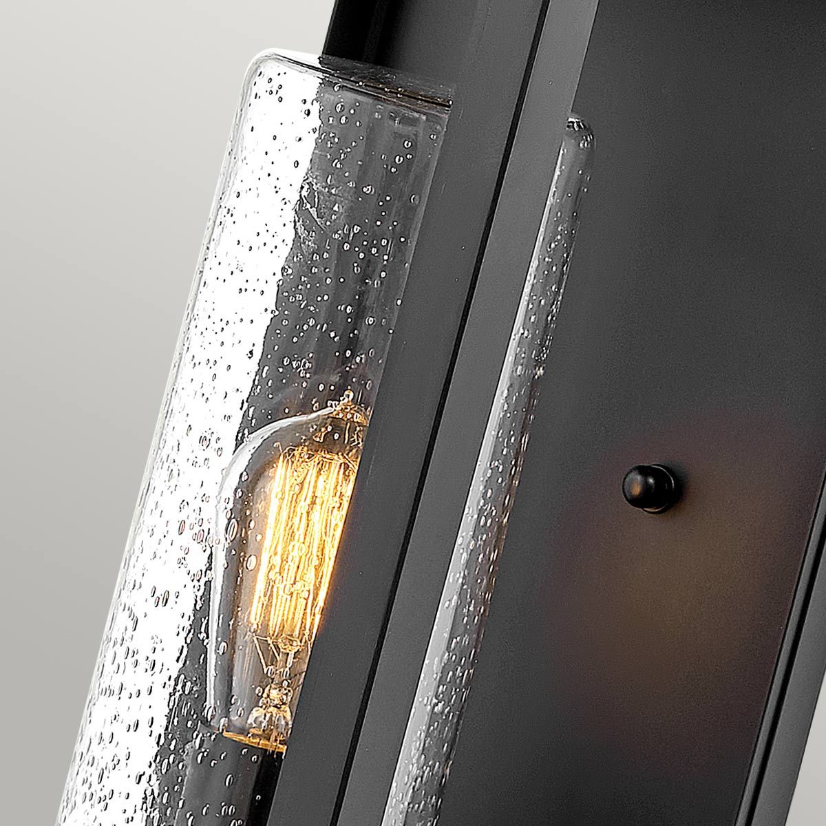 Quintiesse Atwater Single Large Wall Lantern - Black