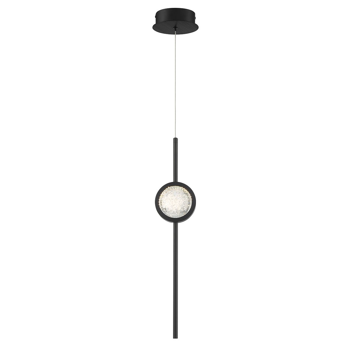 Quintiesse Barletta 1 Light Pendant - Black