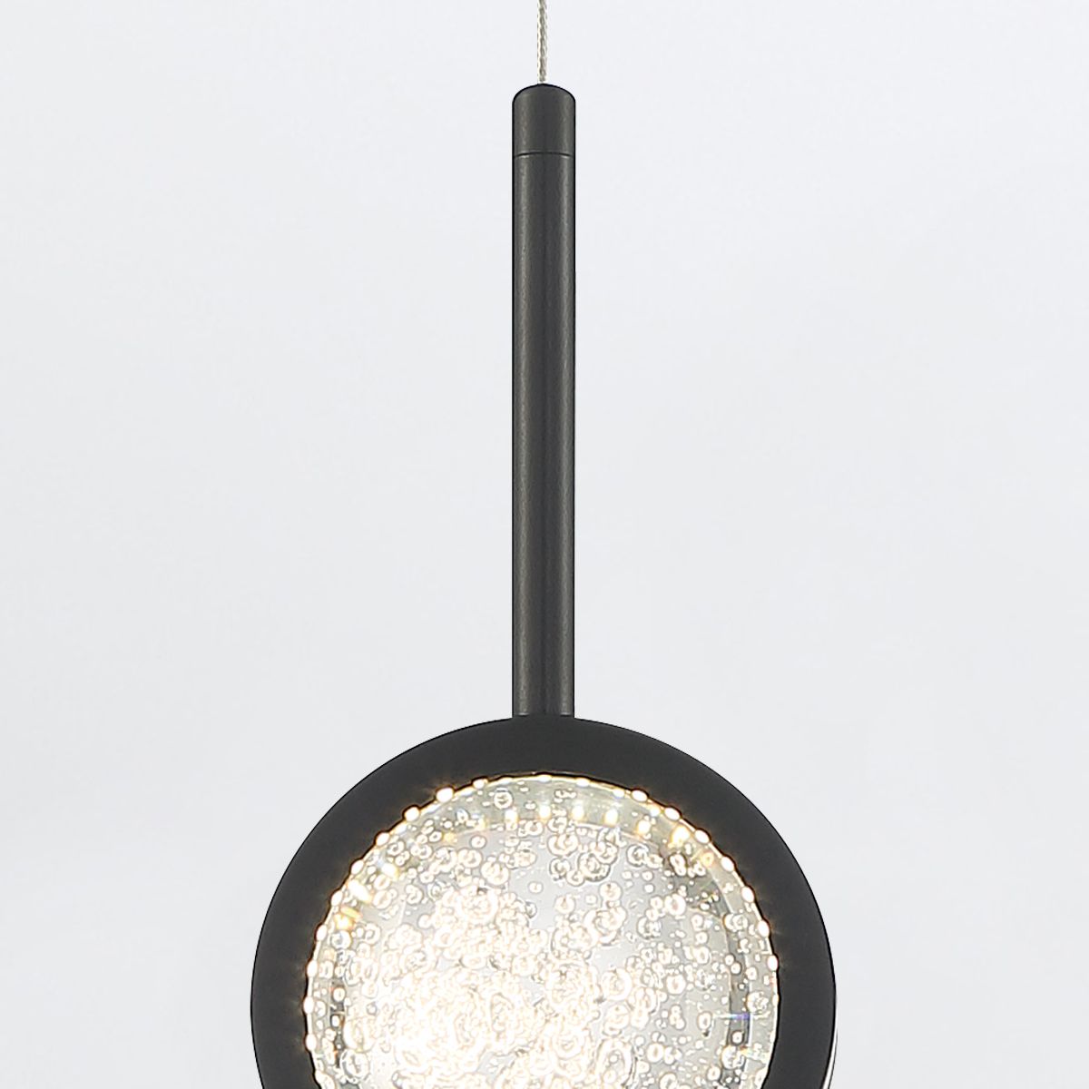 Quintiesse Barletta 1 Light Pendant - Black