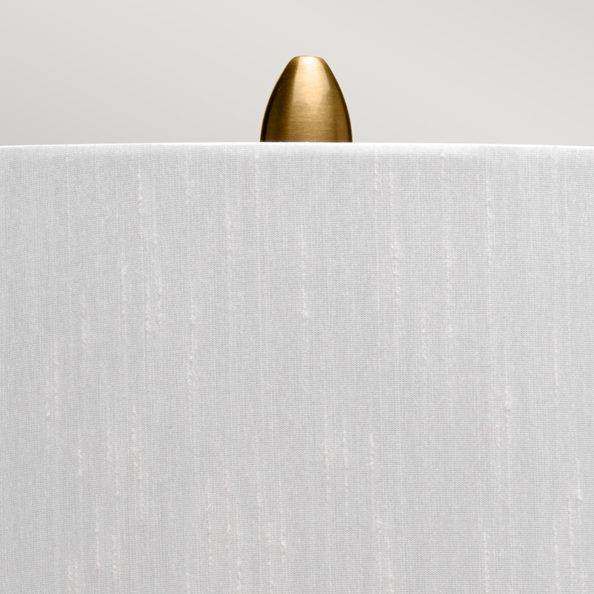 Quintiesse Bexley Single Table Lamp - White & Brushed Brass