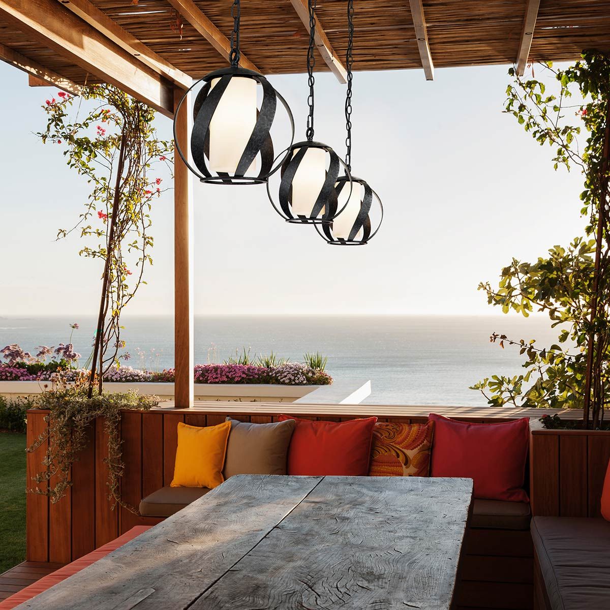 Quintiesse Blacksmith Single Outdoor Pendant - Old Black