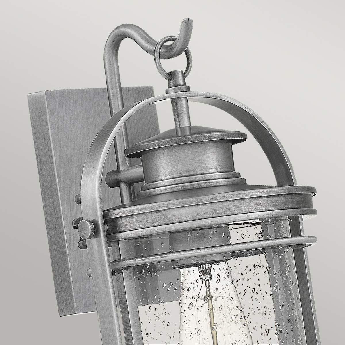 Quintiesse Booker Single Medium Wall Lantern - Aluminium