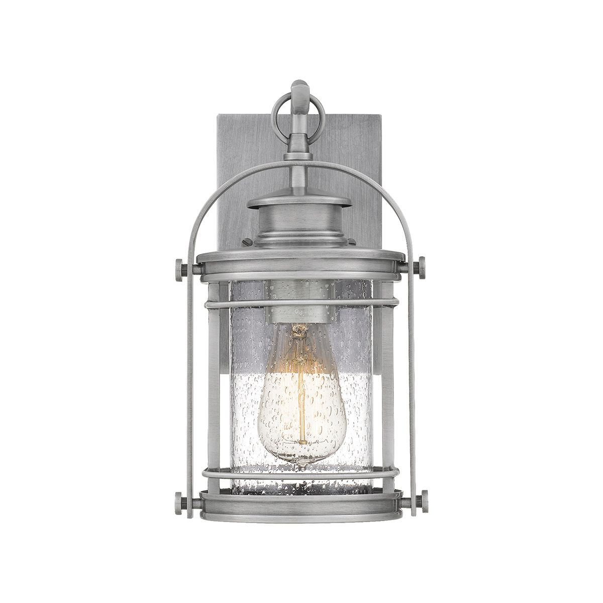 Quintiesse Booker Single Small Wall Lantern - Aluminium