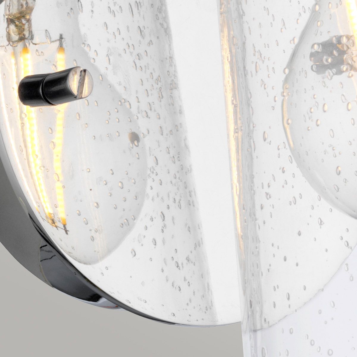 Quintiesse Braelyn Single Bathroom Wall Light - Polished Chrome