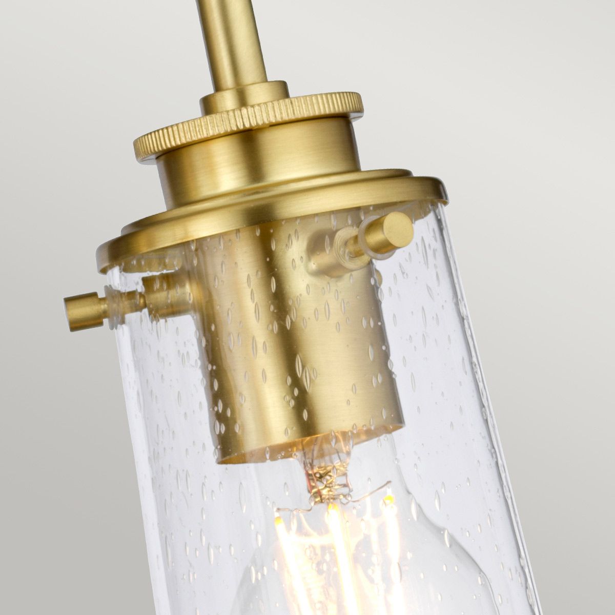 Quintiesse Braelyn 3 Light Bathroom Wall Light - Brushed Brass