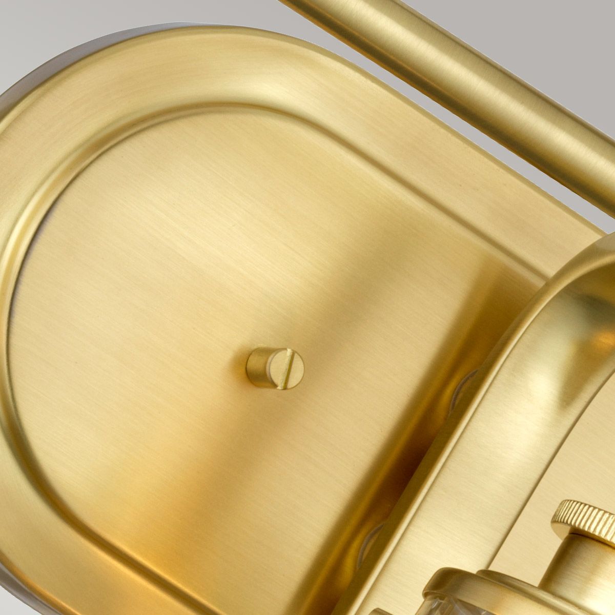 Quintiesse Braelyn 3 Light Bathroom Wall Light - Brushed Brass